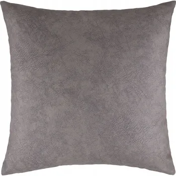 Povlak na dekorativní polštářek Dekorační povlak na polštář 43x43 cm, silná semišová látka, světle šedá barva