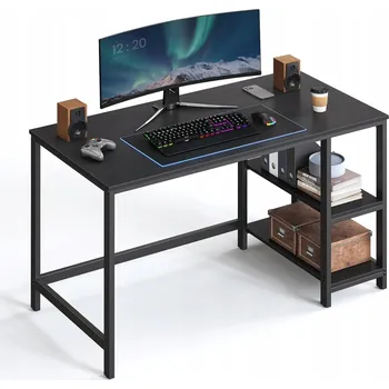 Psací stůl Obdélníkový psací stůl Vasagle 120 x 60 x 76 cm černý