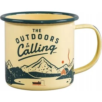 Kempingový hrnek „Outdoors Is Calling” - 325 ml