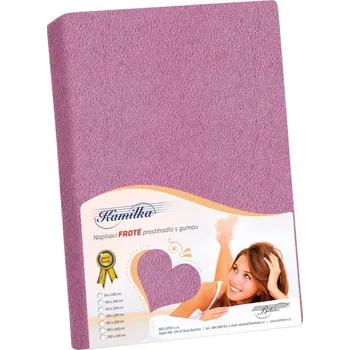 Prostěradlo Bellatex Prostěradlo froté 200x220 cm tm.fialová