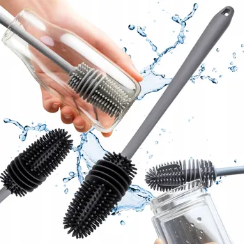 Kartáč na nádobí KARTÁČ NA MYTÍ LAHVÍ SODA STREAM SKLENIC SILIKONOVÝ ČISTIČ