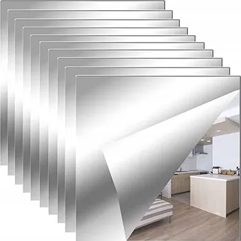 Zrcadlo 10x SAMOLEPÍCÍ SAMOLEPÍCÍCH ZRCADLOVÝCH OBKLADŮ A ZRCADLOVÝCH ZRCADLO SAMOLEPEK ČTVEREC