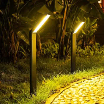 Venkovní osvětlení Solární lampa zapichovací SOLÁRNÍ ZAHRADNÍ LAMPY ČERNÉ 25 cm 4 ks