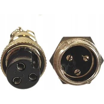 Elektrická zásuvka Průmyslový konektor GX16 3 PIN – zástrčka + zásuvka