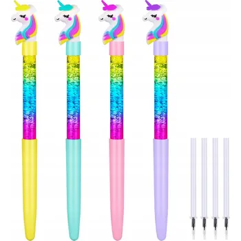 KULIČKOVÉ GELOVÉ PROPISKY ŠKOLNÍ POTŘEBY MOTIV JEDNOROŽCE 4 KUSY