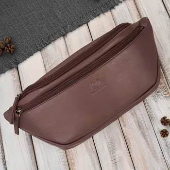 Ledvinka Paolo Peruzzi Dámská multifunkční ledvinka velká Paolo Peruzzi; čokoláda