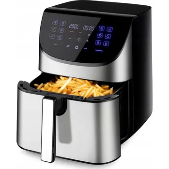 fritéza KANZA HORKOVZDUŠNÁ FRITÉZA 8L XXL 12 PROGRAMŮ BEZ OLEJE AIR FRYER černá