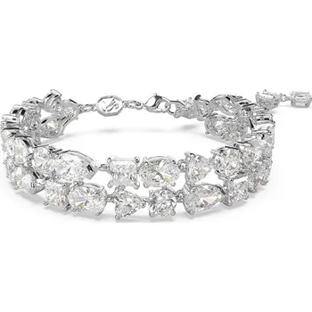 Šperk Náramek Swarovski 5669927 MESMERA stříbrná SLV, vel. M