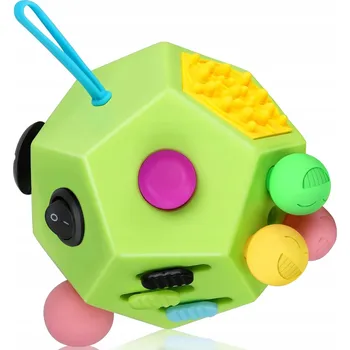 Hlavolam ANTISTRESOVÁ KOSTKA SKLÁDACÍ HRAČKA PRO DĚTI BEZ KONCE ADHD AUTISMUS