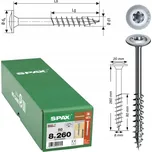 Spax Vruty do dřevěných konstrukcí tesařské talířové 8x260mm 50 Ks