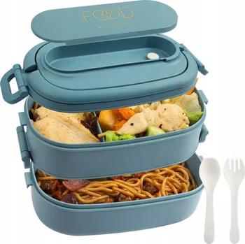 Svačinový box Svačinový Box Lunchbox Snídaňový Set Krabička Nádoba 1550 ml