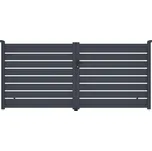 Brána G21 Reno 350x158 cm dvoukřídlá, antracitová