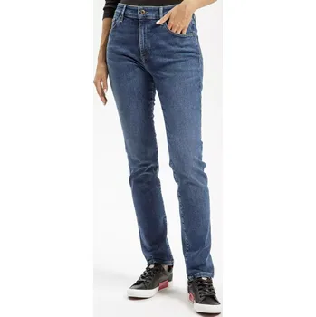 Dámské džíny Dámské rifle Cross Jeans Anya High Waist P 532-012 Mid Blue Velikost: W32, Délka: L30