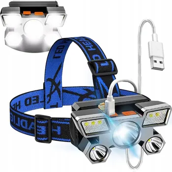 Čelovka ČELOVÁ SVÍTILNA ČELOVKA LED USB ČELOVÁ SVÍTILNA