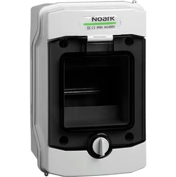 Rozvaděč Plastová rozvodnice, montáž na omítku, průhledné dveře, IP65, 1 řada, 4 moduly, ploché dno PHS 4T FB *110821 Noark