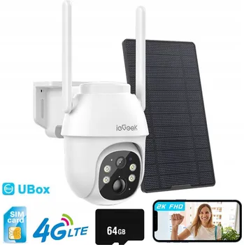 IP kamera Venkovní IP kamera ieGeek GSM 4G LTE SIM 2K 3MP SD
