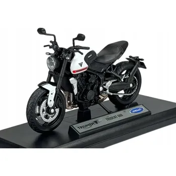 autíčko WELLY TRIUMPH TRIDENT 660 1:18 MOTOCYKL NOVÝ MODEL S PODSTAVCEM 12860