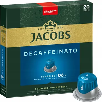 Kapsle do Nespresso Jacobs Lungo Decaffeinato 20 ks