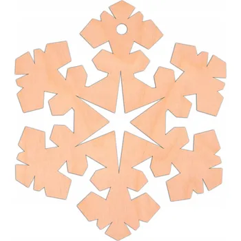 Vánoční dekorace Dřevěná vánoční ozdoba SNĚHOVÁ VLOČKA vánoční vánoční koule na stromeček