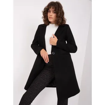 Dámský kabát Černý elegantní kabát OCH BELLA od FPrice, M i523_2016103479894
