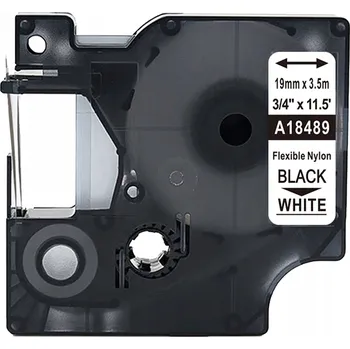 Pásek do tiskárny Nylonová páska do DYMO RHINO 18489 19 mm 3,5 m bílá A18489 S0718120