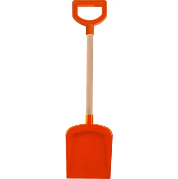 Lopata Androni Lopata s dřevěnou násadou a rukojetí - délka 53 cm, červená