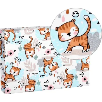 Prostěradlo Bellatex Prostěradlo jersey s elastanem 70x140 cm kočičky