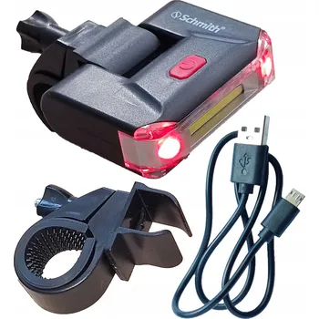 Cyklosvítilna LED Světlo na Kolo Přední Zadní USB Dobíjecí