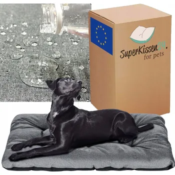 Pelíšek pro psa Pelíšek pro psy kotec nepromokavý polštář potah cm, len, šedá