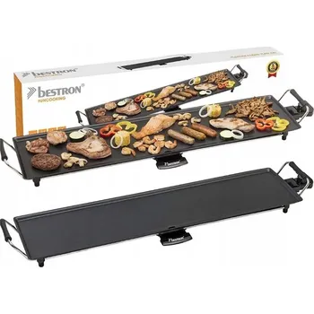 Kuchyňský gril Kontaktní elektrický gril Bestron Elektryczna Płyta Grillowa Nieprzywierająca černý 1800 W