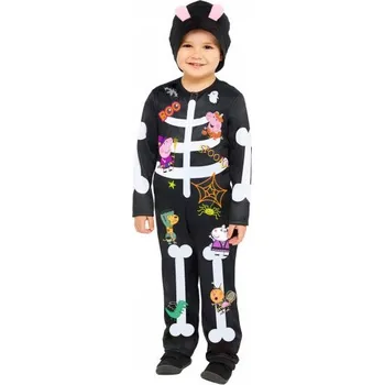 Karnevalový kostým Dětský kostým Skeletor Kostlivec Peppa Halloween 98-104 cm 3-4 roky