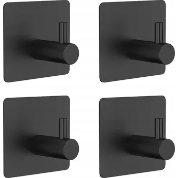 Věšák 4x Věšák Samolepicí na ručník do kuchyně Černý Mat Loft 3M