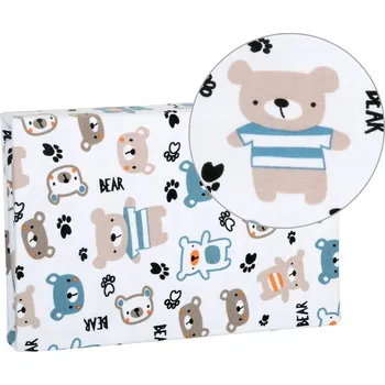 Prostěradlo Bellatex Prostěradlo jersey s elastanem 70x140 cm medvídci