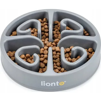 Miska pro psa PROTISKLUZOVÁ MISKA PRO PSY ZPOMALUJÍCÍ JÍDLO DO 100°C ŠEDÁ