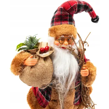 Vánoce SKANDINÁVSKÝ SVATÝ Mikuláš VÁNOČNÍ 30CM SKŘÍTEK SVÁTEČNÍ FIGURKA DEKORACE