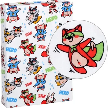 Prostěradlo Bellatex Prostěradlo jersey s elastanem 90x200 cm zvířecí superhrdinové