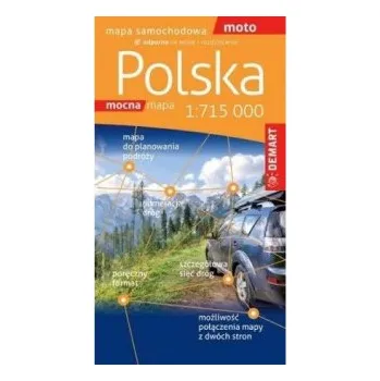Polska samochodowa 1:715 000. Mapa samochodowa (plastik) (PL)