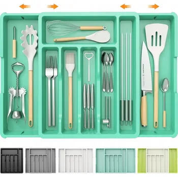 Příborník do zásuvky Organizér do šuplíku Vložka do Zásuvky na Příbory s 8 Přihrádkami Mátová