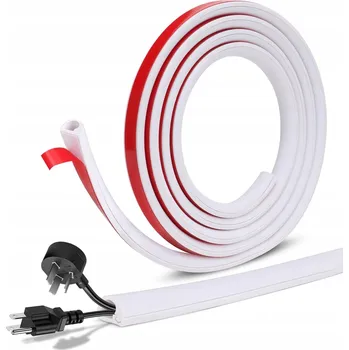 kabelová chránička PODLAHOVÁ/STĚNOVÁ KRYTKA NA KABELY SAMOLEPICÍ KABELOVÝ KANÁL LIŠTA 2M