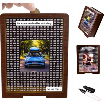 Obraz Škrtací pokladnička na sny – libovolný cíl FOTO WENGE DÁREK DÁREK