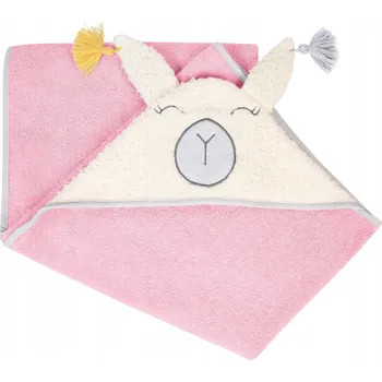 Prostěradlo Deka s kapucí Uvie 120 x 100 cm růžová