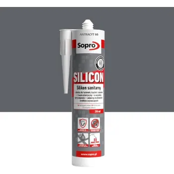 stavební silikon Sopro Sanitární silikon 310 ml Antracit 66
