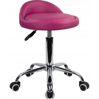 Stolička Židle Kuchyňská Stolička Kulatý Barová Stolička Nastavitelná na Kolečkách 67 cm