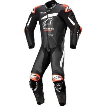 Moto kombinéza ALPINESTARS jednodílná kombinéza GP PLUS 4 TECH-AIR kompatibilní černá/červená fluo/bílá 2024 - 50