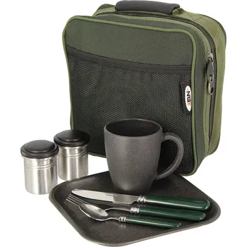 Kempingové nádobí Jídelní sada NGT Solo Session Set - olivová