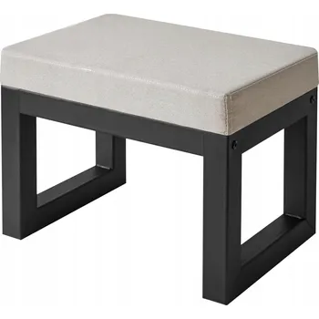 Taburet PUFA KRZESŁO NA NOGI PUFA SALONU STOŁEK šedá