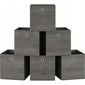 Úložný box PUDEŁKA DO PRZECHOWYWANIA Z WÓKNINY SKLÁDACÍ DO REGÁLŮ NA OBLEČENÍ HRAČKY