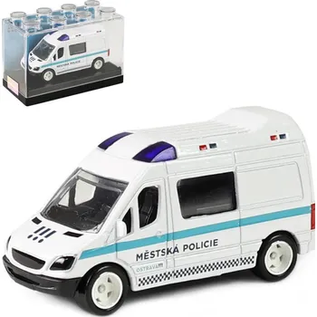 autíčko Auto kovové Městská Policie OSTRAVA 7cm volný chod