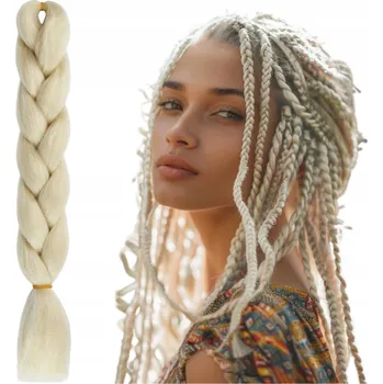 Syntetické vlasové pásy, světlá blond Ponik's, 120 cm