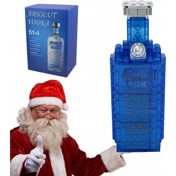 ostatní stavebnice Stavebnice 3D láhev ve stylu Absolut - sběratelská dekorace pro dospělé